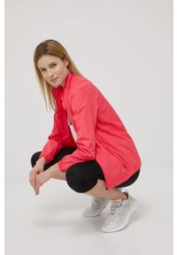 Asics kurtka sportowa kolor różowy przejściowa. Kolor: różowy. Materiał: materiał. Styl: sportowy #6