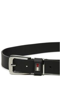 Tommy Jeans Pasek Damski Tjw Heritage 3.0 AW0AW16999 Czarny. Kolor: czarny. Materiał: skóra #3