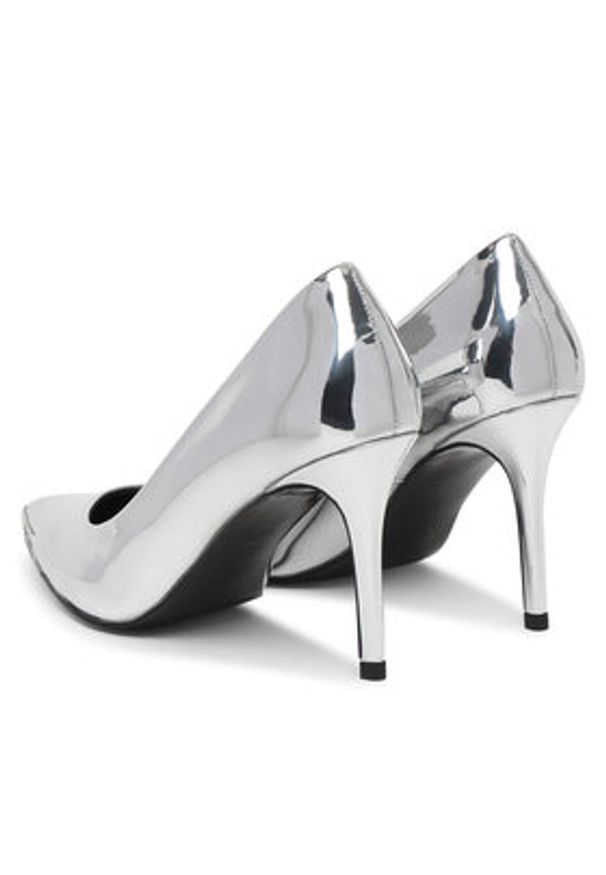 Versace Jeans Couture Szpilki 80VA3S50 ZS406 900 Srebrny. Kolor: srebrny. Materiał: skóra. Obcas: na szpilce