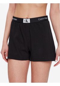 Calvin Klein Underwear Szorty piżamowe 000QS6947E Czarny Regular Fit. Kolor: czarny. Materiał: bawełna #1