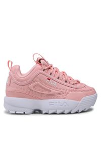 Fila Sneakersy Disruptor Kids 1010567.40035 Różowy. Kolor: różowy. Materiał: skóra