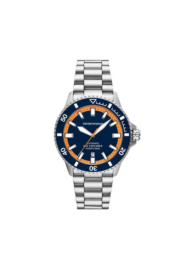 Zegarek Emporio Armani. Kolor: srebrny