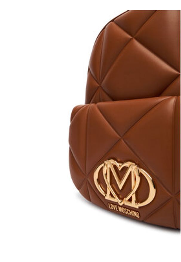 Love Moschino - LOVE MOSCHINO Plecak JC4037PP1OLC0200 Brązowy. Kolor: brązowy. Materiał: skóra