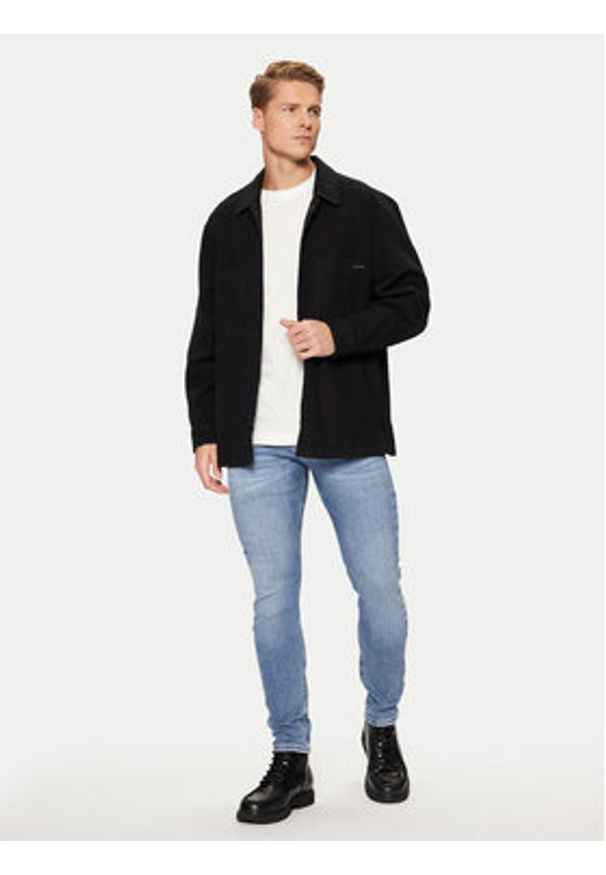Calvin Klein Jeans Koszula J30J327108 Czarny Relaxed Fit. Kolor: czarny. Materiał: bawełna