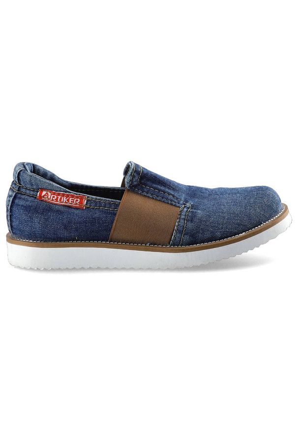 Lanqier - Półbuty ARTIKER 4GC0126 Jeans. Materiał: jeans