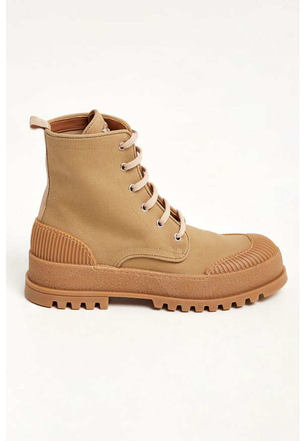 Weekend Max Mara - Trapery damskie Austin WEEKEND MAX MARA. Materiał: prążkowany, guma, skóra. Wzór: haft