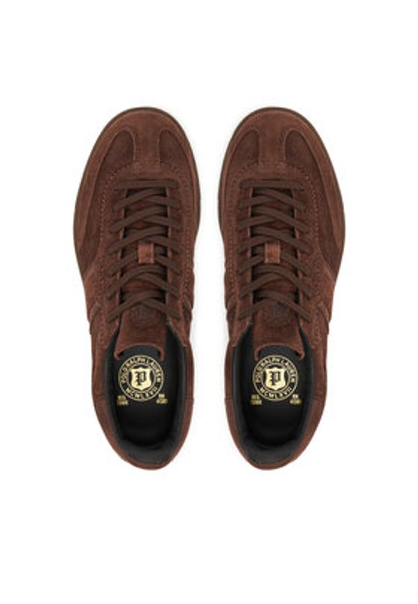 Polo Ralph Lauren Sneakersy Bedford 804975536004 Brązowy. Kolor: brązowy. Materiał: zamsz, skóra