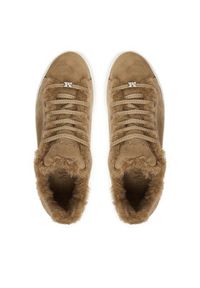 Max Mara Sneakersy Tmaxi 2524766192650 Brązowy. Kolor: brązowy. Materiał: zamsz, skóra #4
