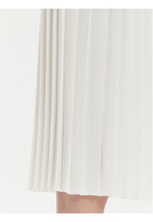 Kontatto Spódnica plisowana NO222C Écru Regular Fit. Materiał: syntetyk