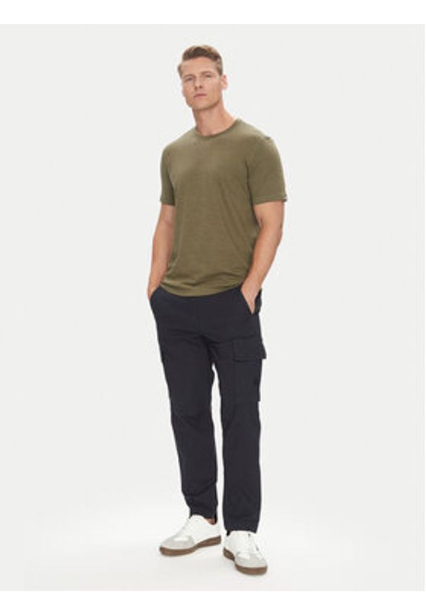 BOSS T-Shirt Tegood 50508243 Khaki Regular Fit. Kolor: brązowy. Materiał: bawełna