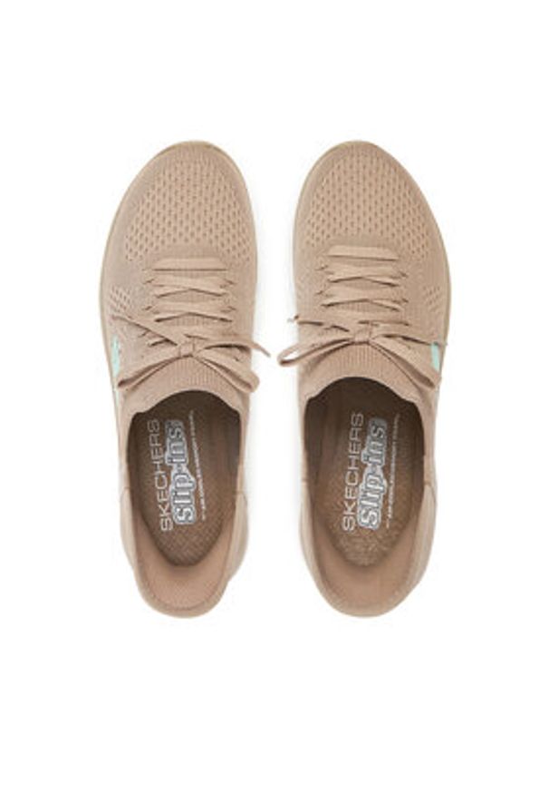 skechers - Skechers Sneakersy Summits-New Daily 150263/TPE Beżowy. Kolor: beżowy. Materiał: materiał