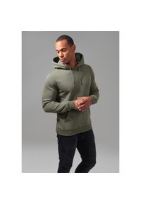 Urban Classics - Bluza z kapturem Urban Classic Terry basic. Typ kołnierza: kaptur. Kolor: zielony #1
