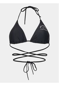 Karl Lagerfeld - KARL LAGERFELD Góra od bikini Logo 230W2215 Czarny. Kolor: czarny. Materiał: syntetyk