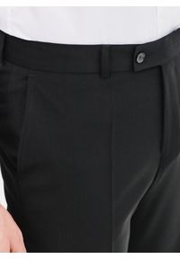 Pako Lorente - PAKO LORENTE – Wełniane spodnie garniturowe w kolorze czarnym. Okazja: na spotkanie biznesowe. Kolor: czarny. Materiał: wełna. Styl: biznesowy, elegancki #7