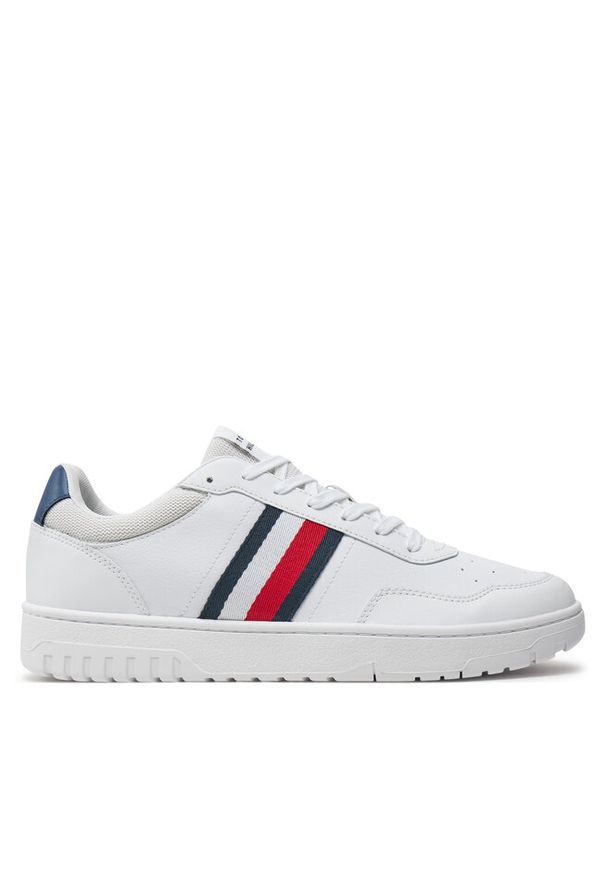 TOMMY HILFIGER - Sneakersy Tommy Hilfiger. Kolor: biały