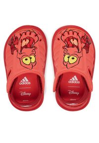 Adidas - adidas Sandały Disney Pixar IH1235 Czerwony. Kolor: czerwony. Wzór: motyw z bajki
