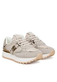 Just Cavalli Sneakersy 80RA3SJ2 ZSE68 Beżowy. Kolor: beżowy. Materiał: zamsz, skóra #5