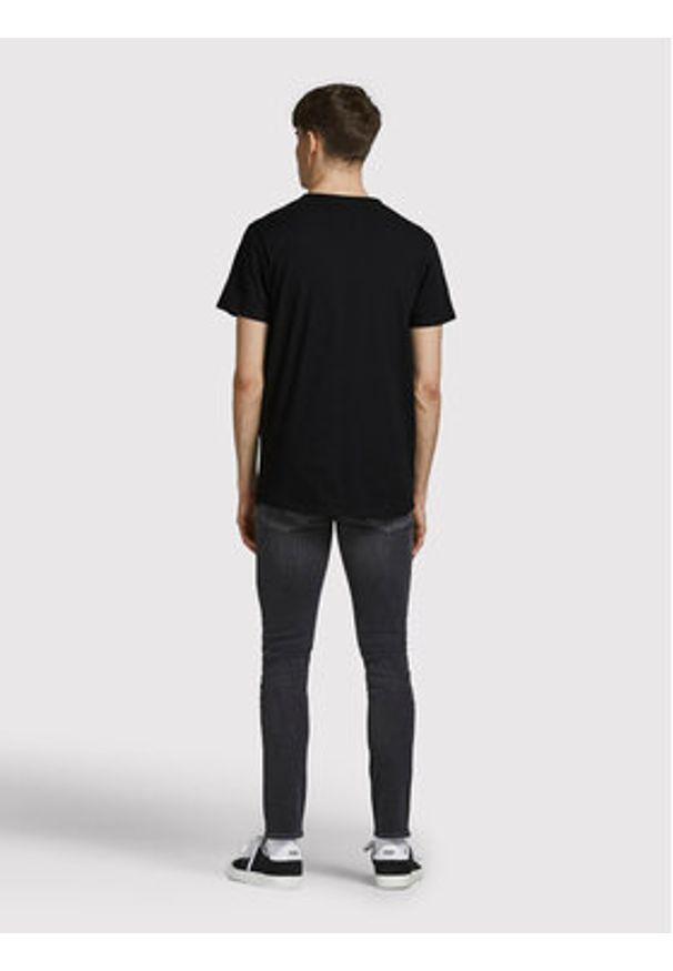 Jack & Jones T-Shirt Basher 12182498 Czarny Regular Fit. Kolor: czarny. Materiał: bawełna