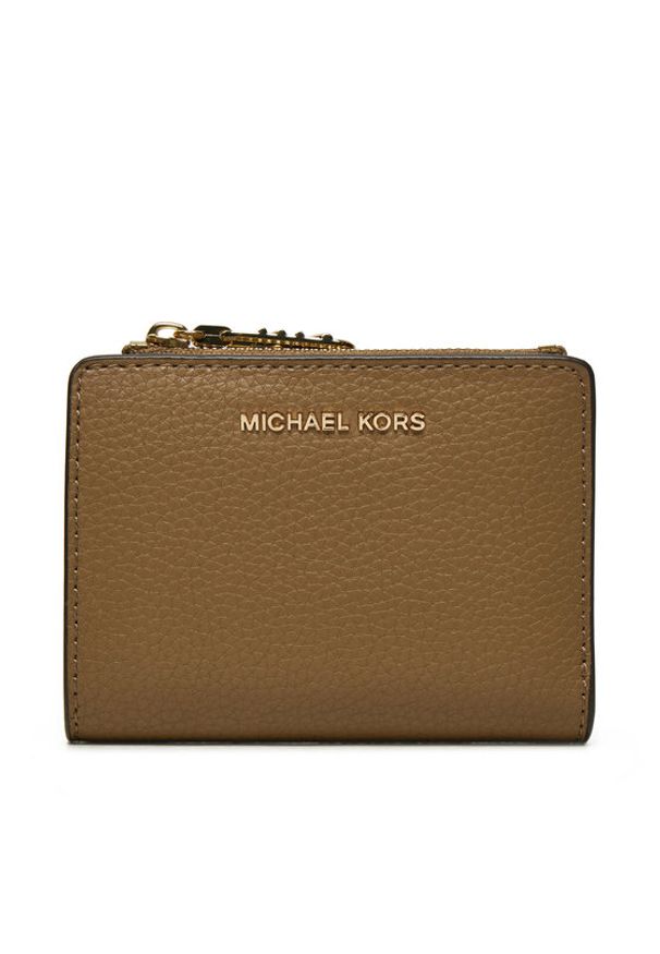 MICHAEL Michael Kors Mały Portfel Damski 32S4G8ED7L Brązowy. Kolor: brązowy. Materiał: skóra