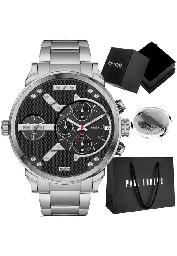 Zegarek męski Paul Lorens DIEZELI-PROF Z GRAWEREM