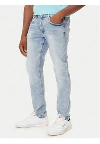 Petrol Industries Szorty jeansowe Seaham Niebieski Slim Fit. Kolor: niebieski. Materiał: bawełna