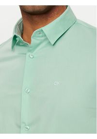 Calvin Klein Koszula K10K110856 Zielony Slim Fit. Kolor: zielony. Materiał: bawełna #3