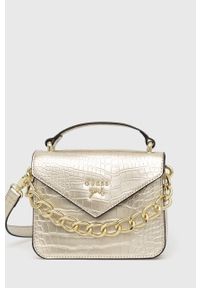 Guess torebka Girl kolor beżowy. Kolor: beżowy. Rodzaj torebki: na ramię #1