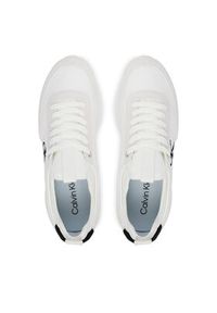 Calvin Klein Sneakersy Retro Runner Lace Up Sock YW0YW02060 Biały. Kolor: biały. Materiał: materiał #4