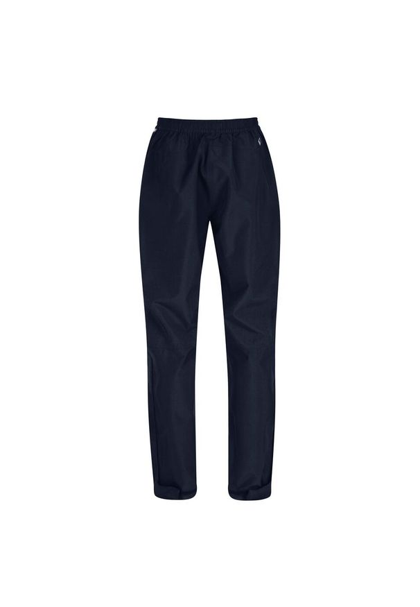 Regatta - Damskie spodnie ochronne wodoodporne Highton czarne. Kolor: niebieski. Sezon: lato. Sport: turystyka piesza