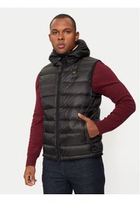 Blauer Kamizelka 24WBLUX03026 Czarny Regular Fit. Kolor: czarny. Materiał: syntetyk