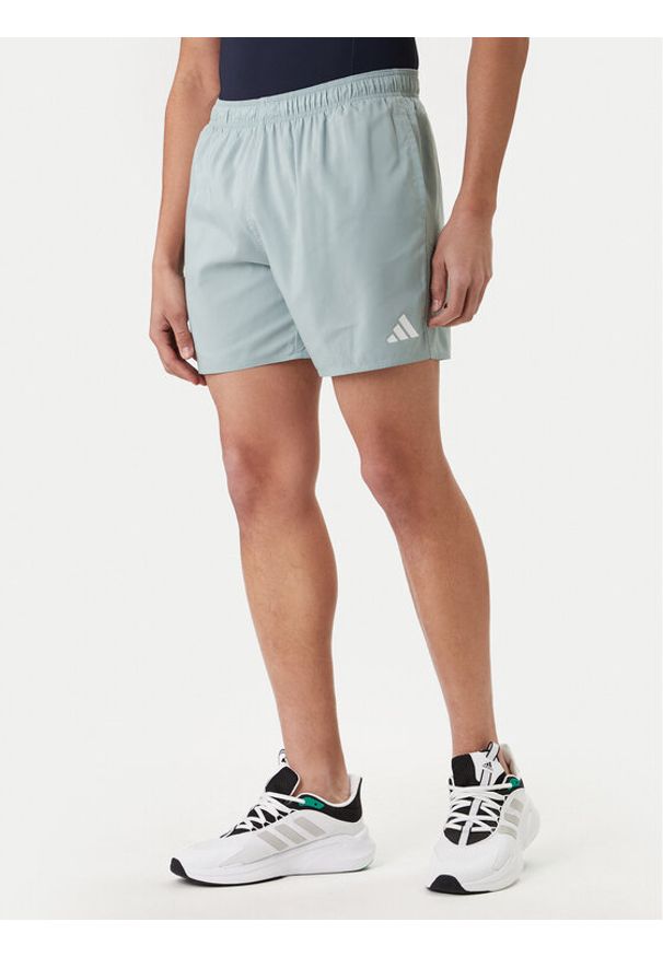 Adidas - adidas Szorty kąpielowe 5-Inch KA4924 Zielony Regular Fit. Kolor: zielony. Materiał: syntetyk