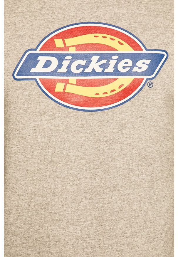 Dickies - Bluza. Okazja: na co dzień. Kolor: szary. Materiał: dzianina. Wzór: nadruk. Styl: casual