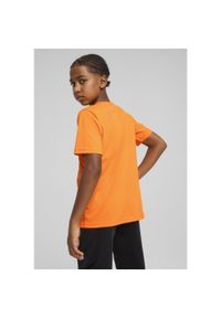Puma - Młodzieżowa koszulka z grafiką individualFINAL PUMA Heat Fire Black Orange. Kolor: żółty, wielokolorowy, pomarańczowy, czarny