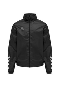 Kurtka ortalionowa piłkarska dla dorosłych Hummel Core XK Spray Jacket. Kolor: czarny. Sport: piłka nożna #1