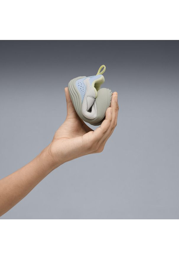 Puma - Sneakersy dla małych dzieci Kitten Mesh V PUMA. Kolor: wielokolorowy, niebieski, szary, żółty. Materiał: mesh. Sport: turystyka piesza