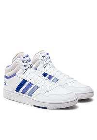 Adidas - adidas Sneakersy Hoops 3.0 Mid IH0161 Biały. Kolor: biały. Materiał: skóra #3