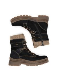 Remonte Trzewiki D0C77-02 Czarny. Kolor: czarny. Materiał: skóra, zamsz #6