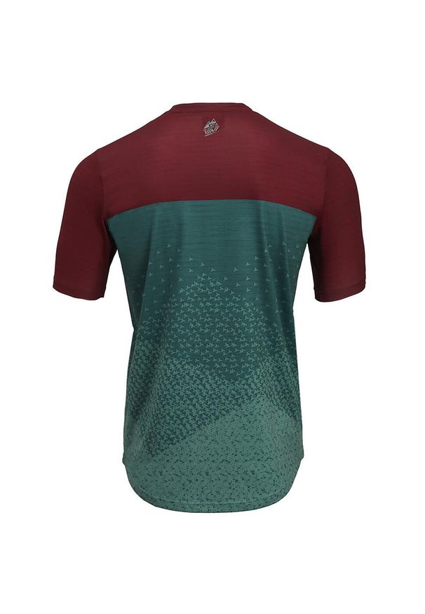 Koszulka rowerowa męska Enduro Silvini Jersey Denno MD1803. Kolor: czerwony, wielokolorowy, zielony. Materiał: jersey