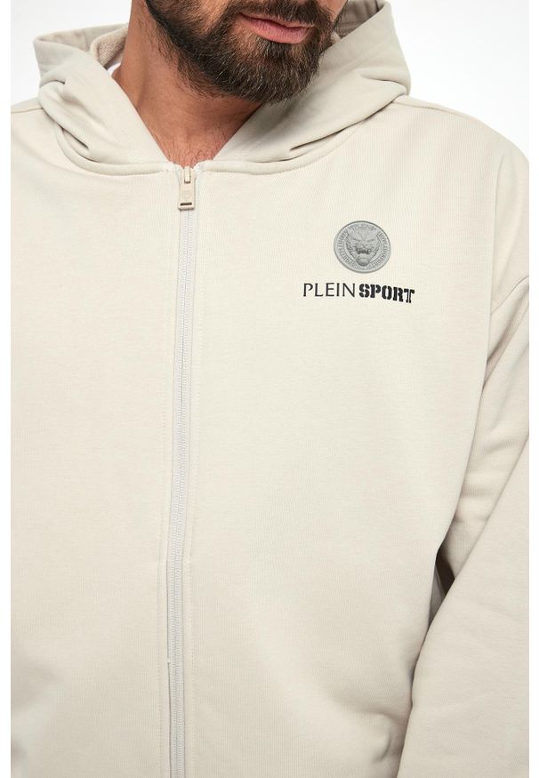 Plein Sport - Bluza męska z kapturem PLEIN SPORT. Typ kołnierza: kaptur. Styl: sportowy