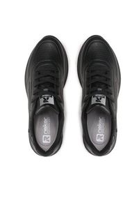 Rieker Sneakersy U0501-00 Czarny. Kolor: czarny. Materiał: skóra #5