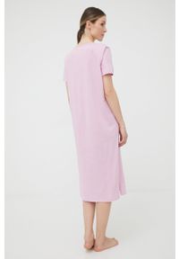 Women Secret - women'secret koszula nocna bawełniana RIVIERA kolor różowy bawełniana. Kolor: różowy. Materiał: bawełna. Długość: krótkie. Wzór: nadruk #3