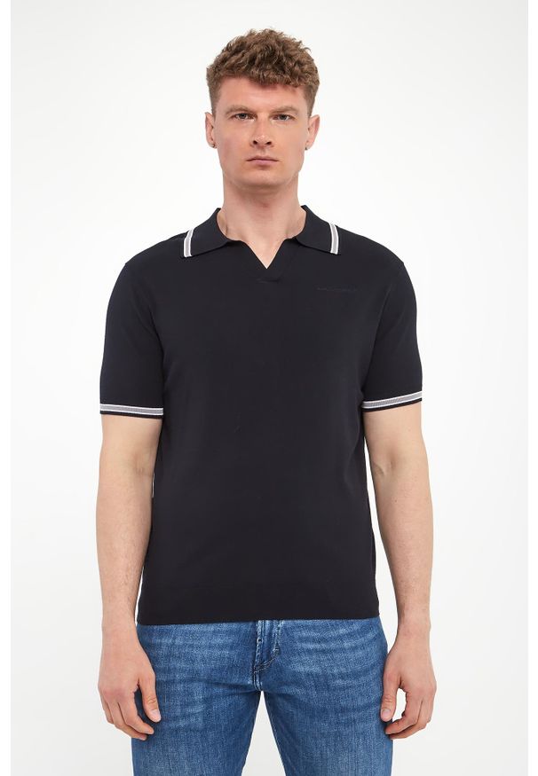 Karl Lagerfeld - Polo męskie KARL LAGERFELD. Typ kołnierza: polo