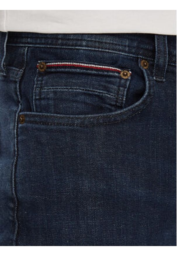 TOMMY HILFIGER - Tommy Hilfiger Jeansy Houston MW0MW34516 Granatowy Tapered Fit. Kolor: niebieski