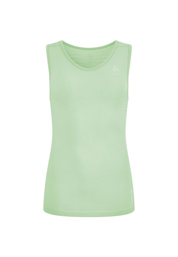 Koszulka damska Odlo PERFORMANCE X-LIGHT BL TOP v-neck singlet. Kolor: zielony
