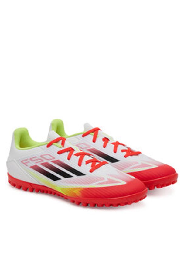 Adidas - adidas Buty do piłki nożnej F50 Club Turf IE1225 Biały. Kolor: biały. Materiał: skóra