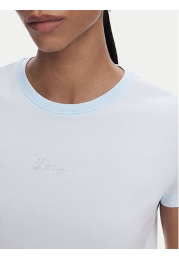 Desigual T-Shirt 25SWTK15 Błękitny Regular Fit. Kolor: niebieski. Materiał: bawełna