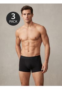 Sinsay - Bawełniane bokserki classic 3 pack - czarny. Kolor: czarny. Materiał: bawełna #1