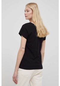 Aeronautica Militare t-shirt bawełniany kolor czarny. Okazja: na co dzień. Kolor: czarny. Materiał: bawełna. Wzór: aplikacja. Styl: casual #4