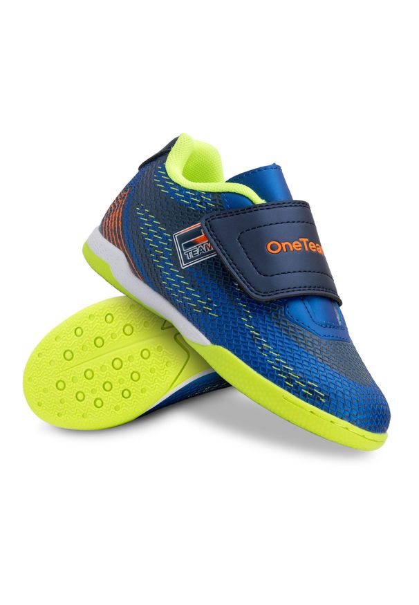 ONETEAM - Buty piłkarskie dziecięce OneTeam Robero Junior IC. Kolor: niebieski. Sport: piłka nożna
