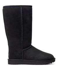 Ugg - Buty zimowe damskie czarne UGG W Classic Tall II. Okazja: na plażę. Kolor: czarny. Materiał: materiał. Sezon: zima. Styl: młodzieżowy #6